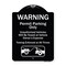 Signmission Designer Series-Warning Permit Parking Vehicles Will Be Towed Vehicle, 24" x 18", BW-1824-9866 A-DES-BW-1824-9866 - alternate 1